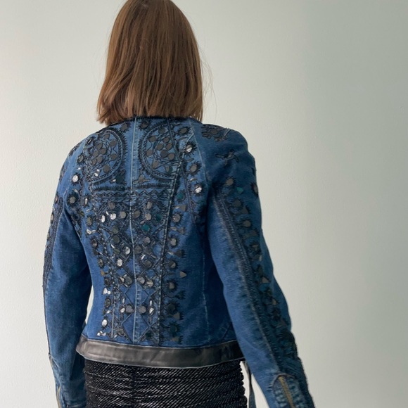 Vintage Rare Roberto Cavalli Denim jacket XS - Picture 5 of 14